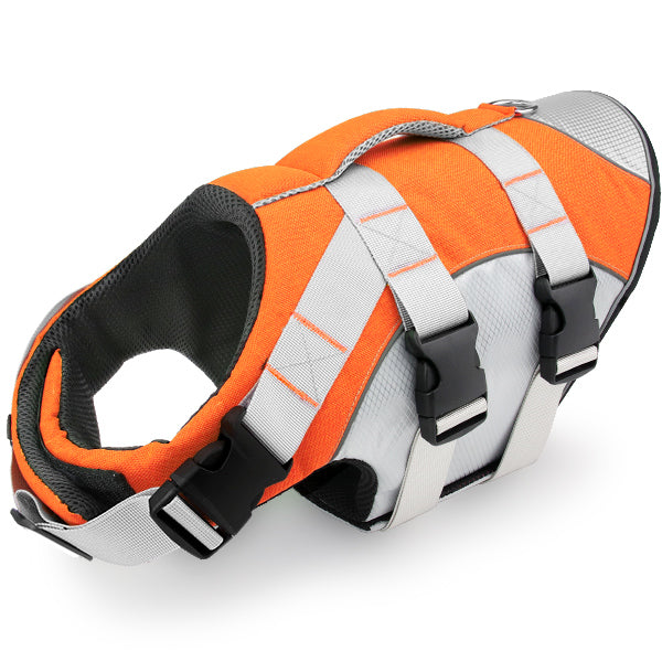 Reflective & Adjustable Dog Swim Life Vest With Rescue Handle