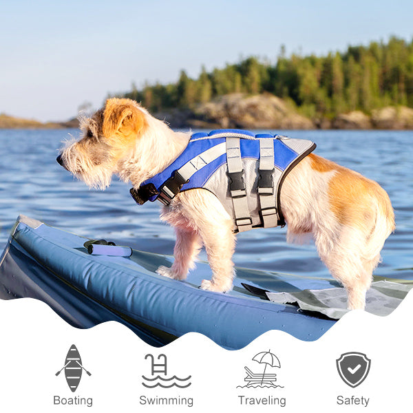 Reflective & Adjustable Dog Swim Life Vest