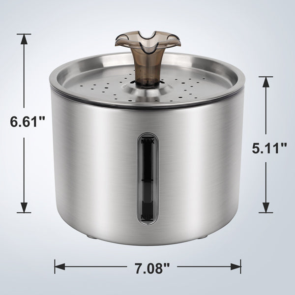 Automatic Water Fountain Size