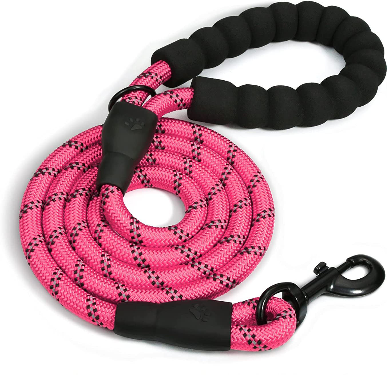 Padded Handle Highly Reflective Threads Dog Leash