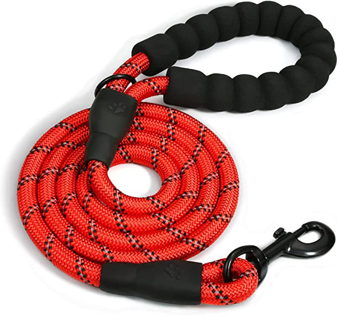 Padded Handle Highly Reflective Threads Dog Leash