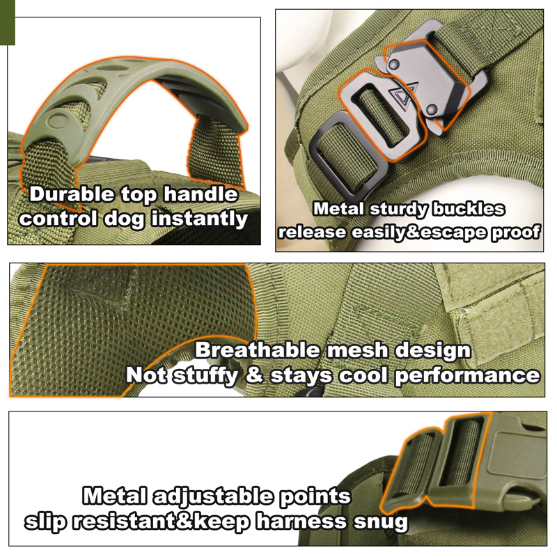 Tactical Dog Harness Detail