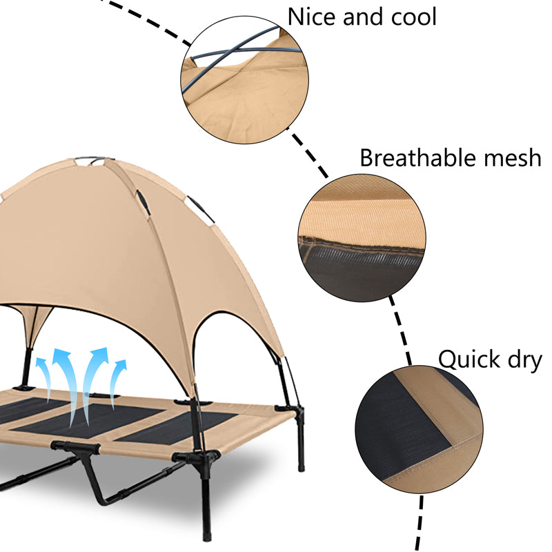 TAGLORY Portable Elevated Dog Bed